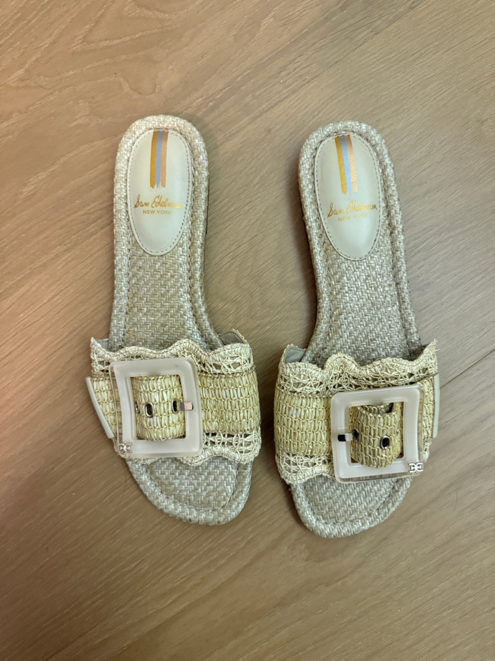 Sam Edelman Bambi Slide Sandals in Natural